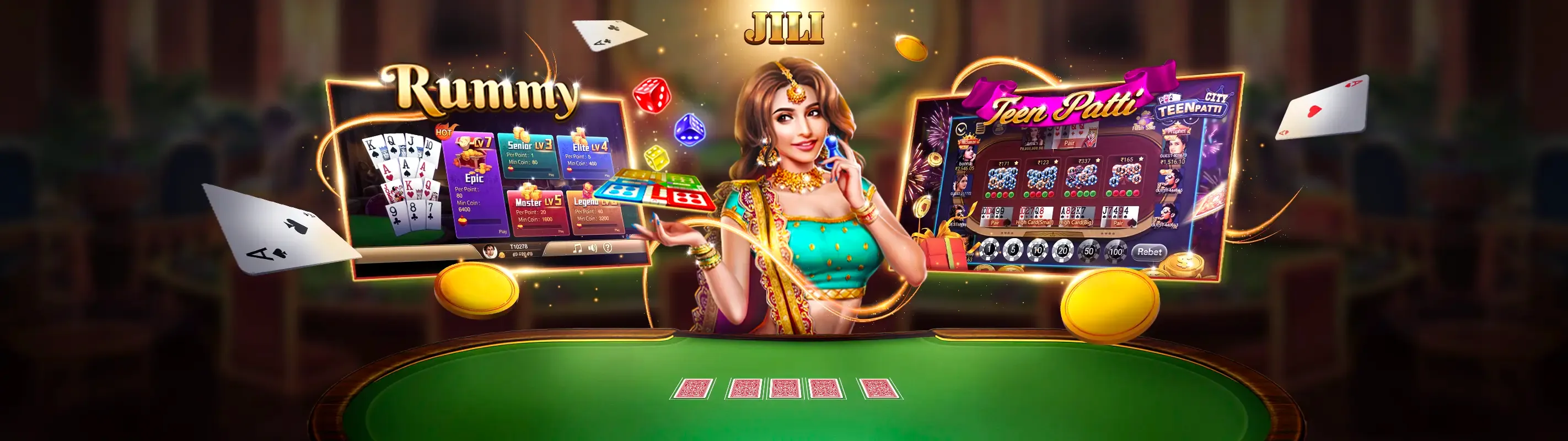 Bàn Baccarat sang trọng tại Zonclub